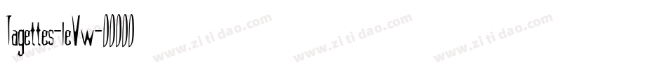 Tagettes-leVw字体转换