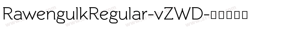 RawengulkRegular-vZWD字体转换