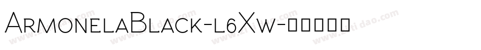ArmonelaBlack-l6Xw字体转换