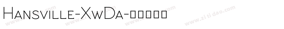 Hansville-XwDa字体转换