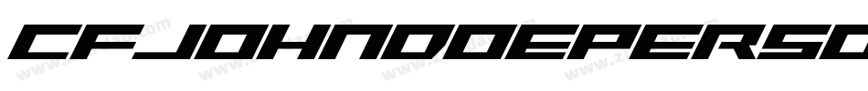 CfJohnDoePersonalUseRegular-VJme字体转换