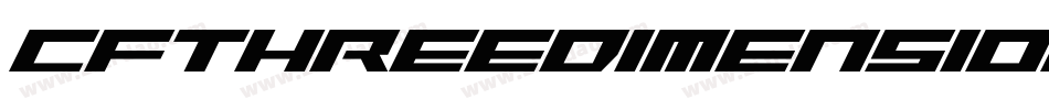 CfThreeDimensionsPersonalRegular-V1rz字体转换