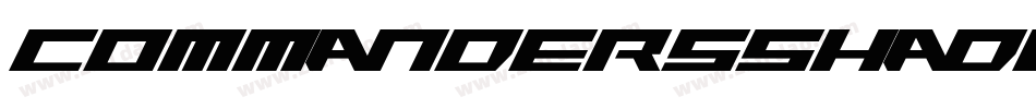 CommandersShadowRegular-BmXd字体转换