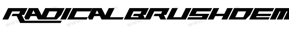 RadicalBrushDemoRegular-V6wx字体转换