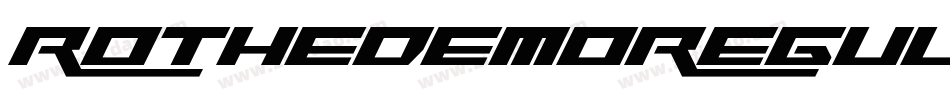 RotheDemoRegular-vLvZ字体转换