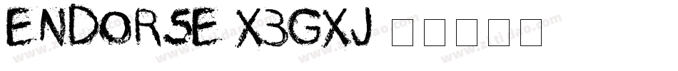 Endorse-X3GXj字体转换