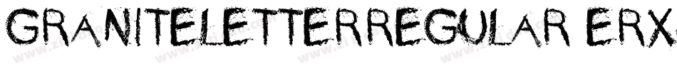 GraniteletterRegular-ERXj字体转换