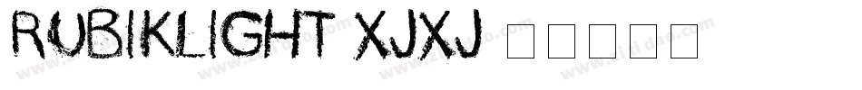 RubikLight-xJXj字体转换