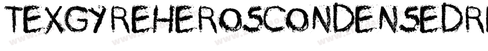 TexgyreheroscondensedRegular-87xJ字体转换