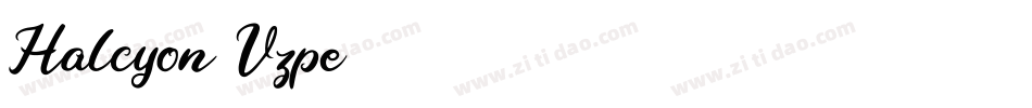 Halcyon-Vzpe字体转换