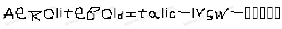 AeroliteBoldItalic-lV5w字体转换