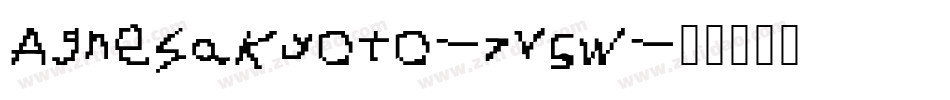 AgnesaKyoto-7V5w字体转换