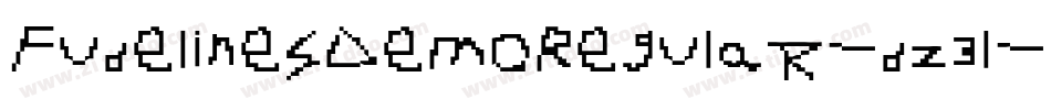 FudelinesDemoRegular-dz3l字体转换