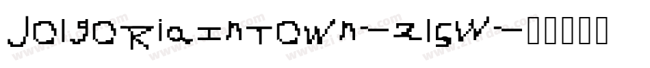 JolgoriaInTown-2l5W字体转换 JolgoriaInTown-2l5W字体转换