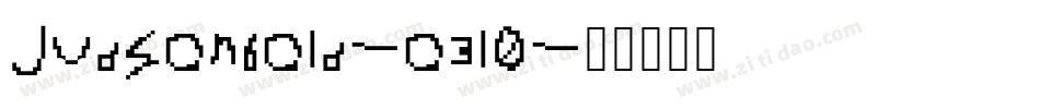 Judsonbold-o3l0字体转换