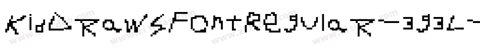 KidDrawsFontRegular-3g3L字体转换