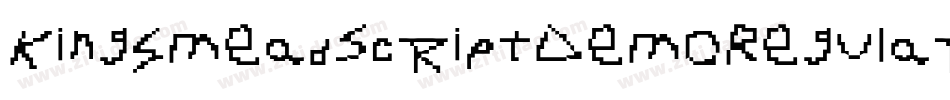 KingsmeadScriptDemoRegular-rgx3L字体转换 KingsmeadScriptDemoRegular-rgx3L字体转换
