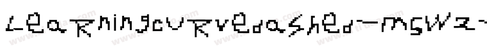 Learningcurvedashed-m5W2字体转换