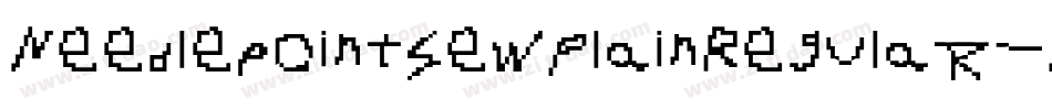 NeedlepointsewPlainRegular-KO3l字体转换