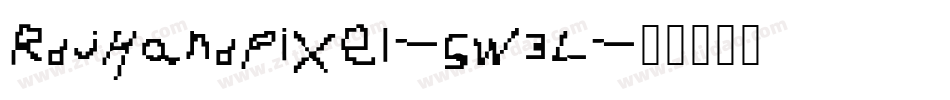 RdjHandPixel-5w3L字体转换