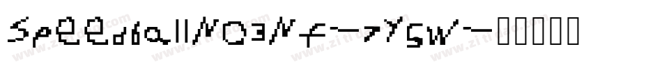 SpeedballNo3Nf-7Y5w字体转换