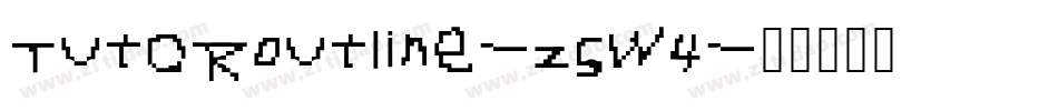 TutorOutline-z5W4字体转换
