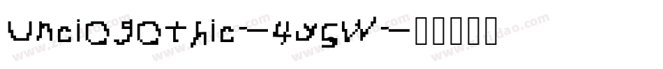 Unciogothic-4y5W字体转换