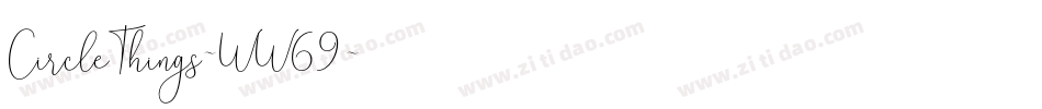 CircleThings-WW69字体转换