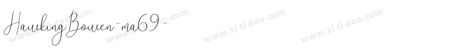 HawkingBowen-ma69字体转换