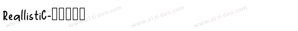 ReallistiC字体转换