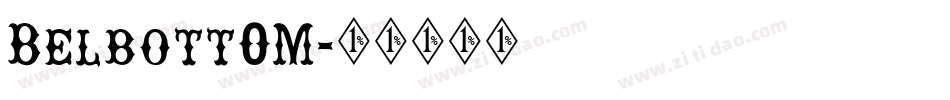Belbott0M字体转换