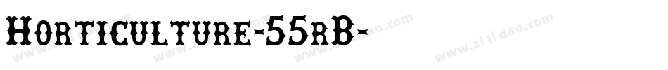 Horticulture-55rB字体转换