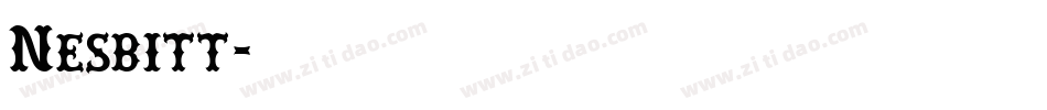 Nesbitt字体转换