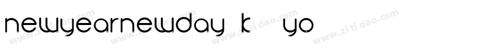 Newyearnewday-K70Yo字体转换