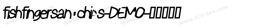 fishfingersandchips-DEMO字体转换