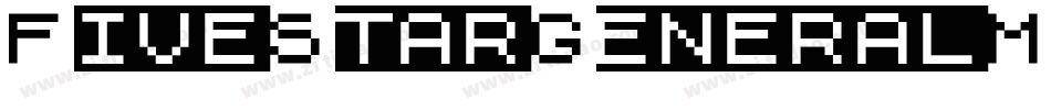 FiveStarGeneralMedium-67zx字体转换