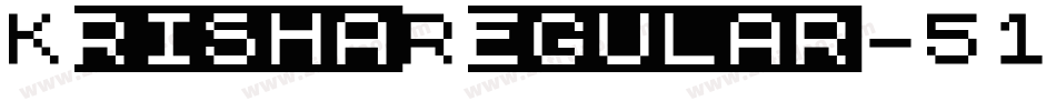 KrishaRegular-518Zx字体转换