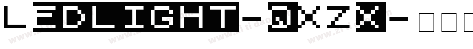 Ledlight-qXZx字体转换