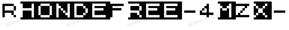 RhondeFree-4mZx字体转换