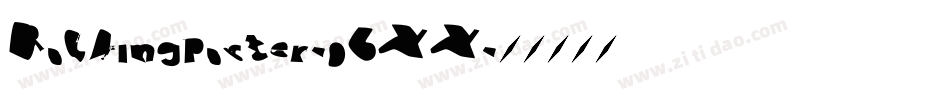 Rockingposter-06XX字体转换