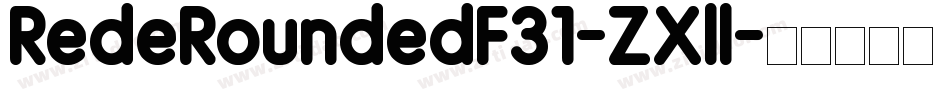 RedeRoundedF31-ZXll字体转换