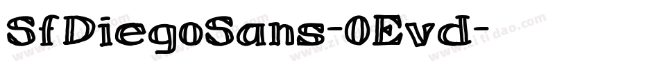 SfDiegoSans-OEvd字体转换