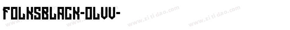 Folksblack-0LVv字体转换 Folksblack-0LVv字体转换