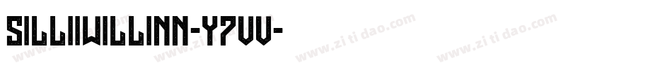 SilliiWillinn-Y7Vv字体转换 SilliiWillinn-Y7Vv字体转换