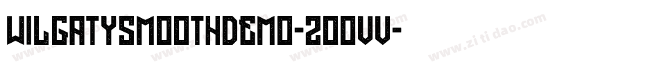 Wilgatysmoothdemo-2OOVv字体转换