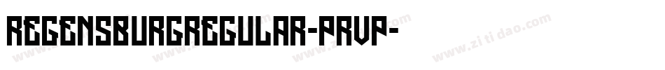 RegensburgRegular-PRvP字体转换