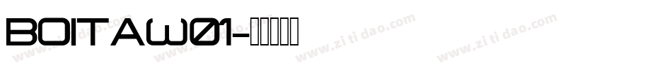 BoitaW01字体转换