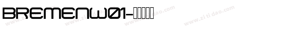 BremenW01字体转换