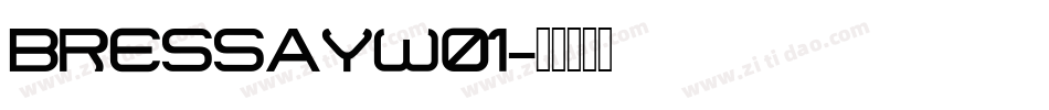 BressayW01字体转换