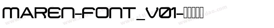 MAREN-font_V01字体转换